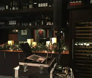 DJ music entertainment setup at PICA